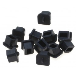 Rubber plug protection for USB B port. Protect USB type B (female) ports against dust and water