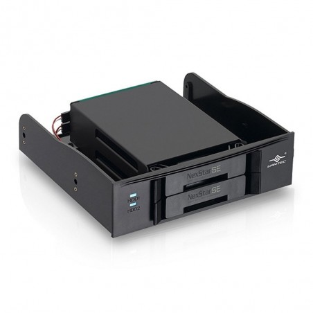 5 1/4 Hard Drive Bay för 2x2½ SSD- eller HDD-skivor, med SATA-gränssnitt Hot Swap Support-Danbit A / S