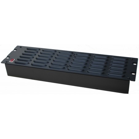 3U fläktmodul för 19" rack. Med 3 x 230VAC FLÄKT. Suger ut luft