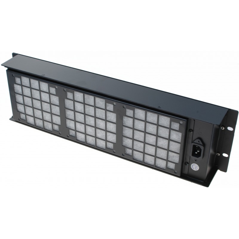 3U fan module for 19" rack. With 3 x 230VAC FAN. Sucks air out