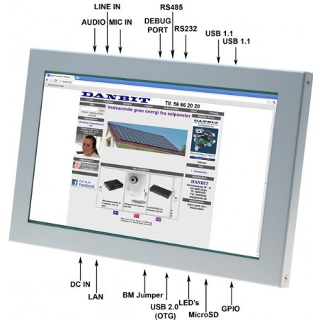 10,1" Panel PC m/WIN CE6.0