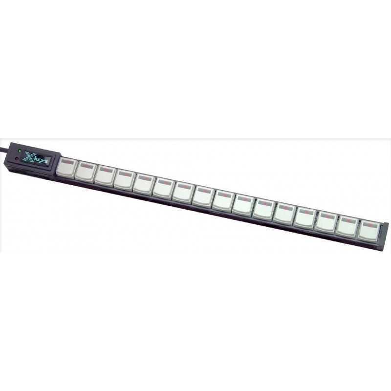 X-KEYS XK-0981-UCK16-R - 16 programmable keys for USB - HID (IP40)