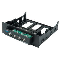 3.5" or 5 1/4" USB hub for installation in PC 4 port USB hub