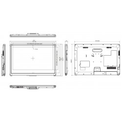 24\" Medical godkendt Panel PC, i3/i5/i7 CPU, multi-touch, Scanner,...