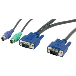 KVM Combi Cable PS/2+VGA to DB15HD, 6m (CBM600H)forAccessories