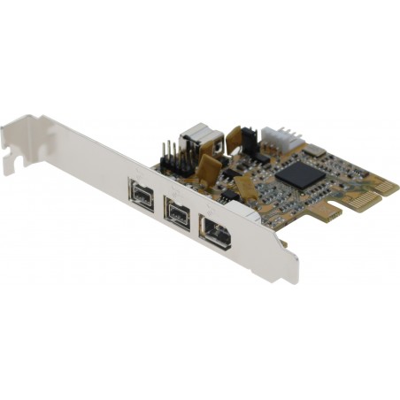 FireWire-kort med tillre FireWire 800 och en FireWire 400 - PCIE