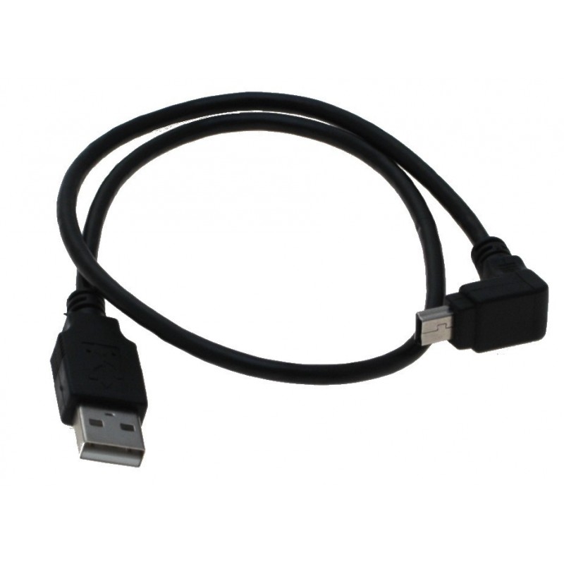 Vinklad USB A Male / MINI hanes 0,5 meter