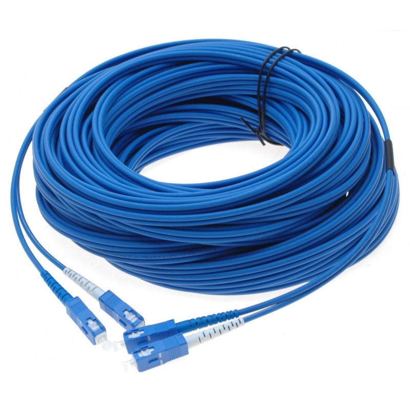Armere fiber cable, Singlemode, SC-SC, 390m, 9/125my, Blue, LSZH, duplex 2 x SC connectors at each end