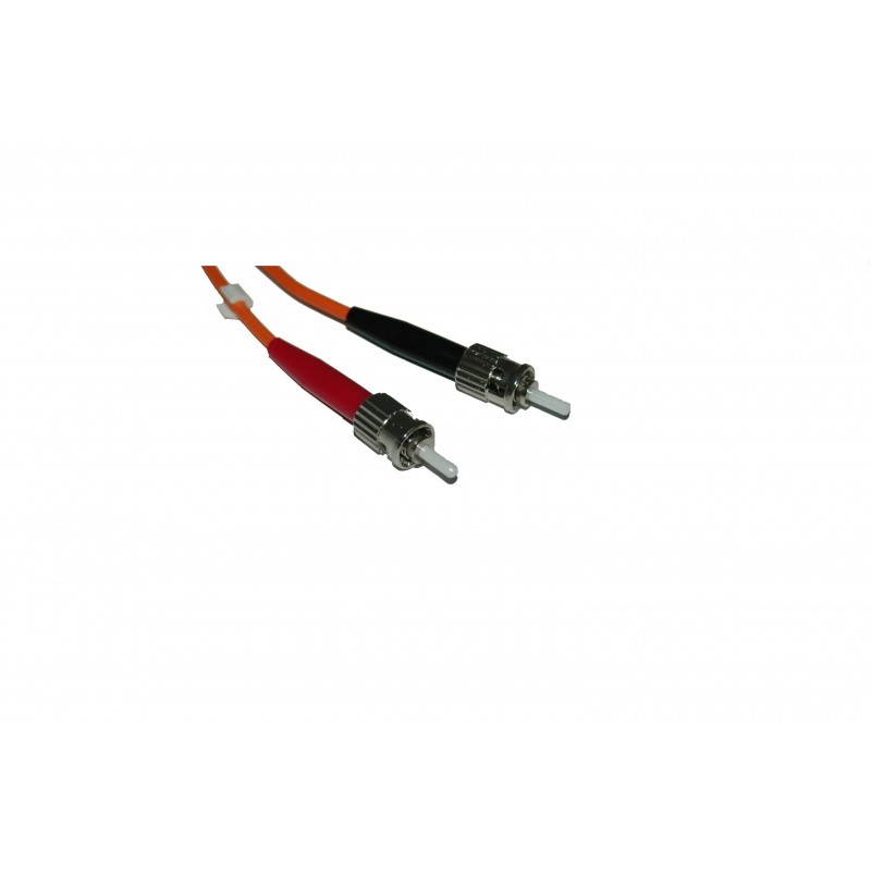 Fiberkabel, Multi-mode, ST-ST, 0,5, 62,5 / 125my, Orange, LSZH, Duplex