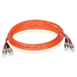 Fiber cable, Multi-mode, ST-ST, 0.5m, 62.5 / 125my, Orange, LSZH, Duplex