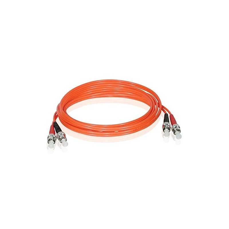 Multi-Mode Duplex Fiber Cable 30m, ST-ST, LSZH, Orange