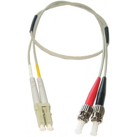 Premium 2 m Multimode LC-ST fiberkabel 62,5/125 µm duplex