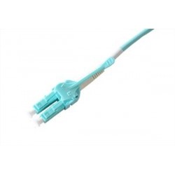 Uniboot Fiber Cable Multi-mode, LC-LC, 0.5m, 50 / 125my, OM3, Aqua, LSFRZH, Duplex