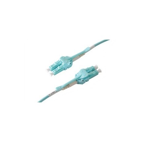 Uniboot Duplex Fiberkabel 20m LC-LC OM3 Aqua 50/125my