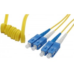 Easybend (Flexible) Fiber Cable, Single Mode, SC-SC, 10m, 9 / 125my, Yellow, LSZH, Duplex