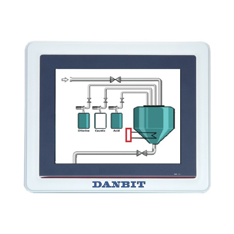 8.4\" Panel PC blæserløs, Touch, 2xCOM, N3060(up to 2.48GHz)forEmbe...