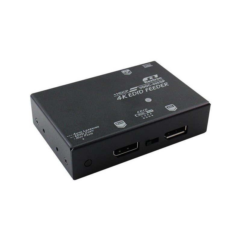 VDDC-400 4K DP Feeder, DisplayPort EDID/HDCP Feeder med Splitter Funktion 4K UHD 