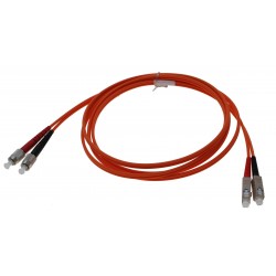 Fiberkabel SC-FC duplex, 62,5/125μm Multi Mode, OM1, 2meterforFC / ...