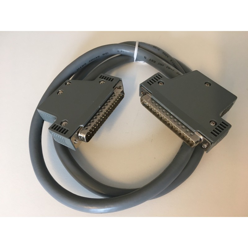 1m cable D-SUB DB37 pole in 2 rows male male connector 90 degrees angled cable on connector ICP DAS CA-3710