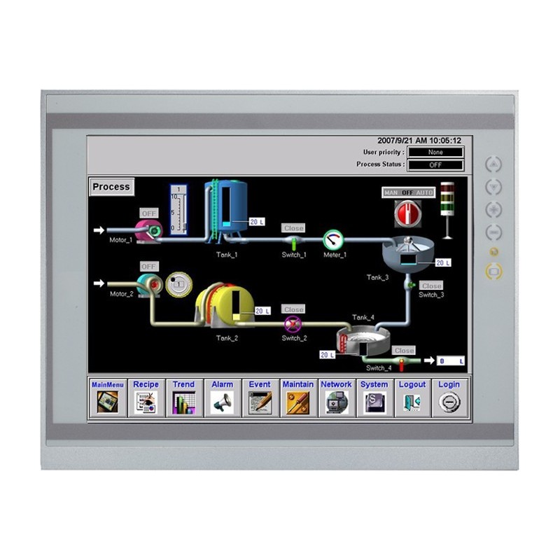 12.1" Panel PC med PCIex udvidelse, i7/i5/i3, Celeron, Pentiom & Xeon support