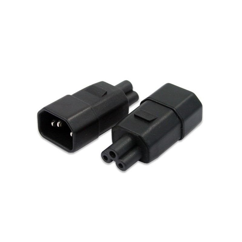 Power Adapter AC IEC60320 C14 male to C5 male Mickey Mouse PDU