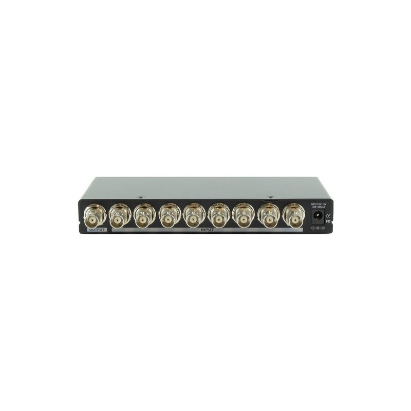 Switch 8 x BNC Composite Video inputs to 1 x BNC output