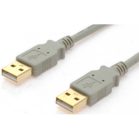 USB 2.0 kabel med guldkontakter, AWG 28. A hane – A hane, 3 meter