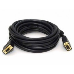 VGA extension cable, DB15HD M/F, black, 15 meters, edid missing in the cable