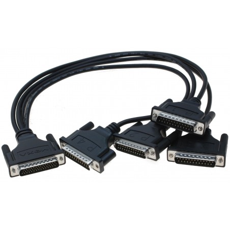 Moxa CBL-M44M25x4-50 – DB44 till 4 DB25 seriell breakout-kabel 50 cm