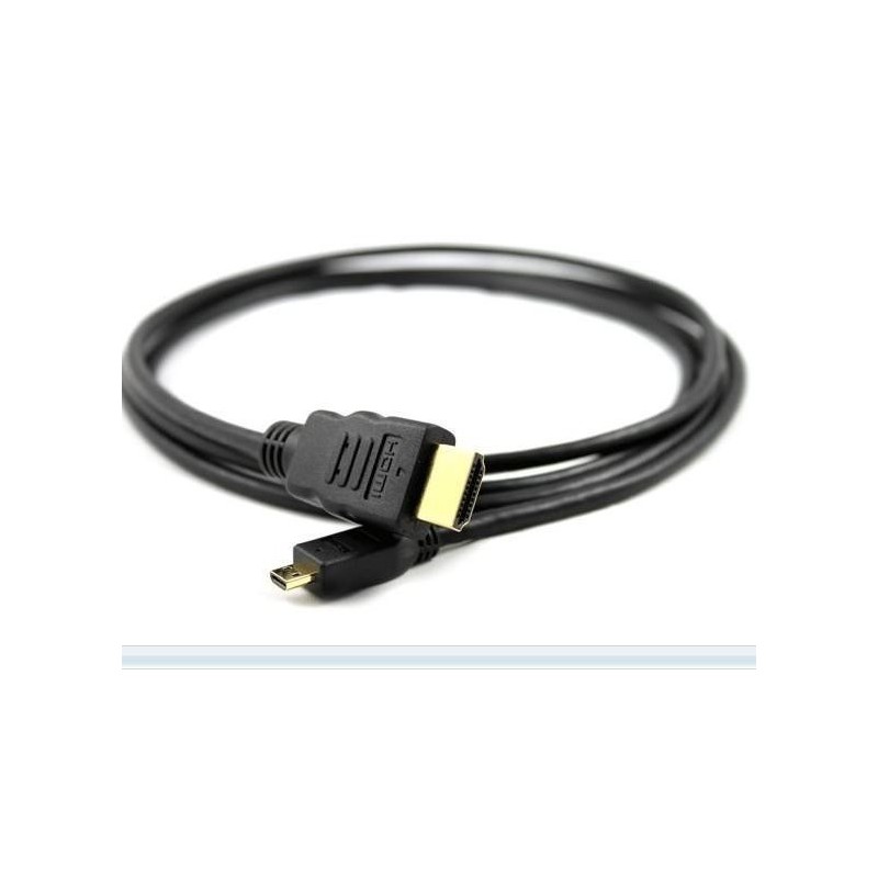 HDMI Micro to HDMI 1.4 Male-Male, 4K, 5m | Gold-Plated Plug
