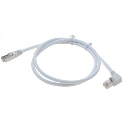 RJ45 patchkabel STP 90° vinkel 1meter, hvidforCat. 6 kables LSOH / ...