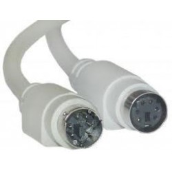 PS2 tastatur og muse forlængerkabel med mini DIN6 hanstik og mini D...