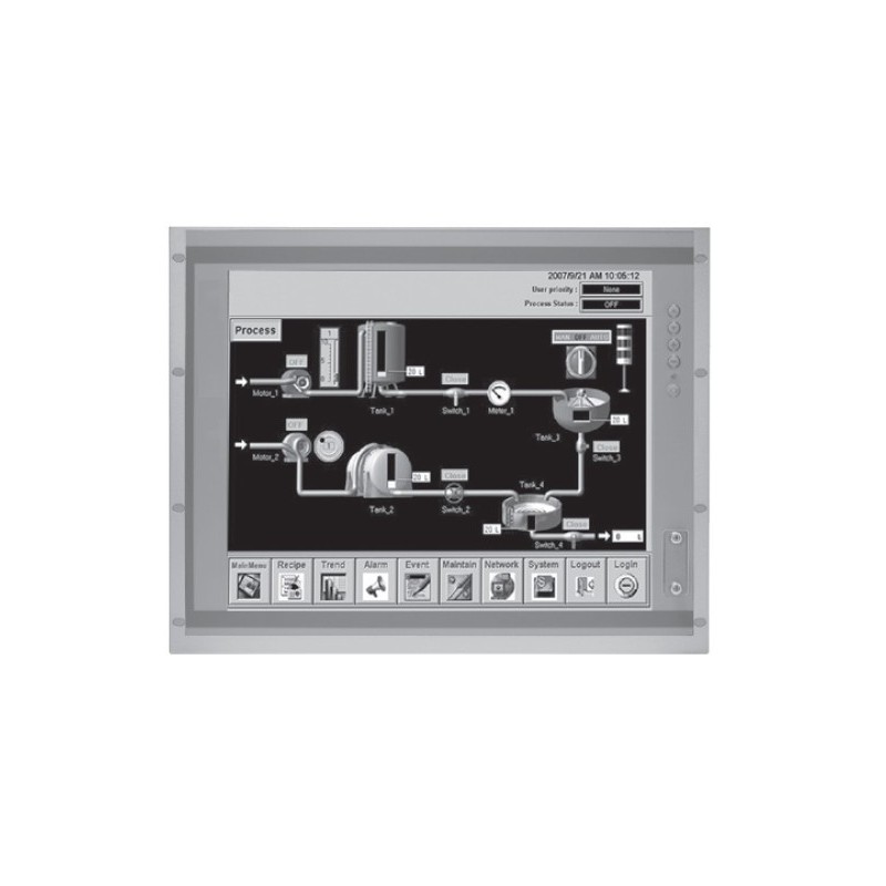 19" Panel PC 6:e gen i7 med pekskärm, kan levereras med PCI eller PCIex expansion