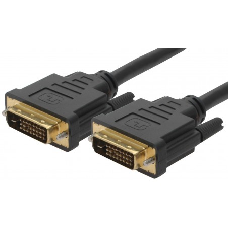 DVI kabel. Analogt, DVI-I hane – DVI-I hane,28 AWG, 5 meter