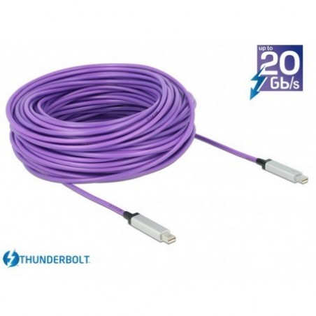 Optisk Thonaderbolt datakabel 10 Gbit hane-hane, AWG 36, 20m