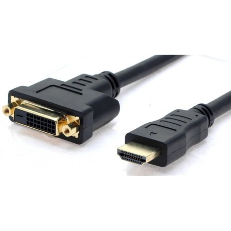 HDMI 1,3 - DVI-D - förlängningskabel - hög upplösning - 4 meter