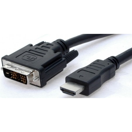 Omvandlingskabel mellan HDMI jane och DVI-D jane - 5m - Danbit