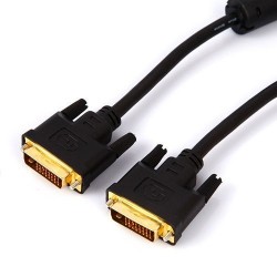 DVI kabel, DVI-D han til DVI-D han, Dual Link, sort, 3,0mforDVI kabler