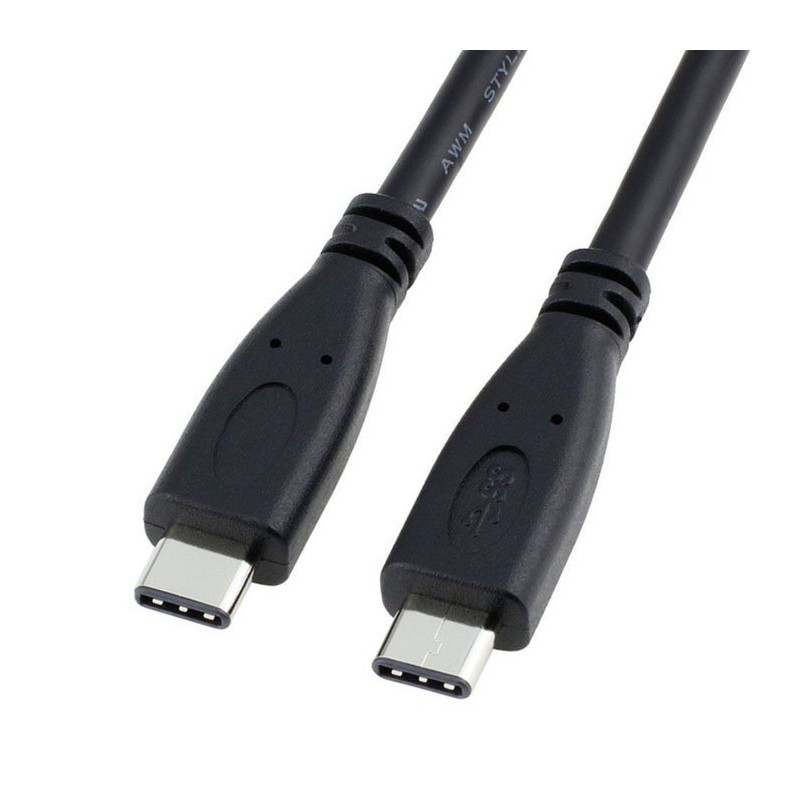Cable USB-C to C male 2m USB-C 3.1 10GBit/s - Type C - C black,