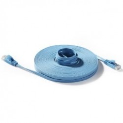 Cat. 6 netværkskabel, fladkabel, ultra slim, UTP til Gigabit netvær...