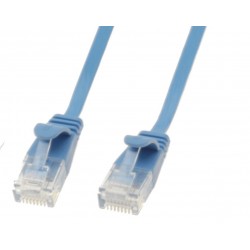 Cat. 6 netværkskabel, fladkabel, ultra slim, UTP til Gigabit netvær...