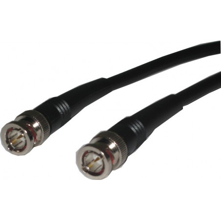 RG62 Coaxial kabel BNC hane - hane, 93Ω kabel til ARCnet, svart, 5,0m