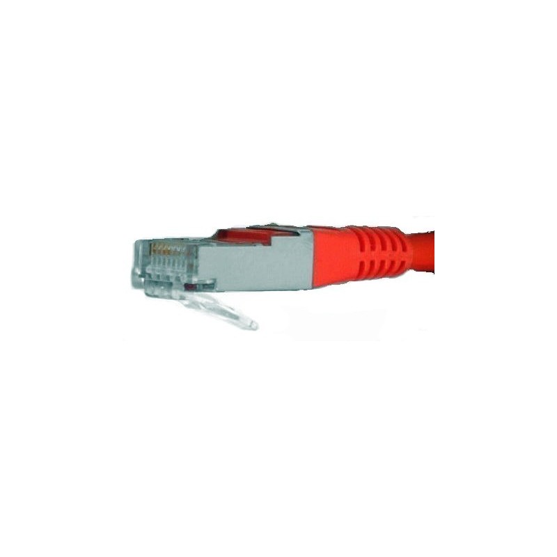 Crossed network cable Cat. 6, red, DANBIT